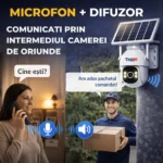 Camera de Supraveghere Solara Exterior 4G Cartela SIM 3 MP, 12X zoom, Full HD, Panou Solar 10W Rezistenta La Apa IP 66-7