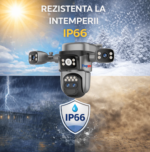 Camera de supraveghere WIFI 12MP Crocodil AOV cu panou solar, 4 lentile, zoom optic 10x, comunicare bidirectionala, senzor detectie PIR, viziune nocturna, rezistenta la apa - imagine 5