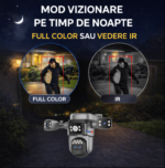 Camera de supraveghere 4G 4K 12MP Crocodil AOV cu panou solar, 4 lentile, zoom optic 10x, comunicare bidirectionala, senzor detectie PIR, viziune nocturna, rezistenta la apa - imagine 7