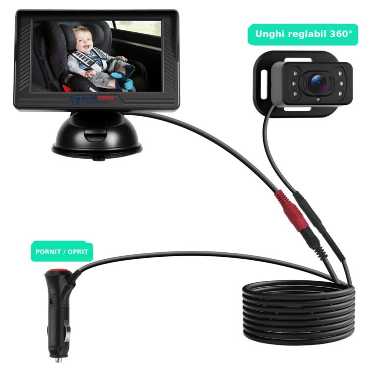 Monitor Auto pentru Bebeluși Podofo (1)