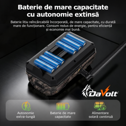 DaVolt Trail X2 Camera De Vanatoare Baterie de capacitate Mare cu autonomie extinsa(7)