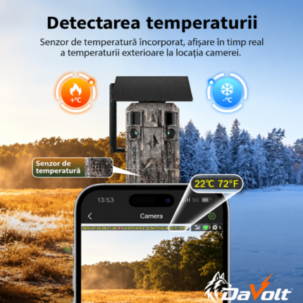 DaVolt Trail X2 Camera De Vanatoare Senzor de temperatura (8)