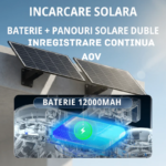 Încărcare solară a camerei Taggo 4G, baterie 12.000 mAh și înregistrare AOV