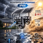 Camera de supraveghere 4G Taggo rezistentă la intemperii, cu protecție IP66