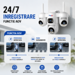Funcția AOV a camerei WiFi solare Taggo 16MP: înregistrare continuă cu rată redusă de cadre