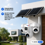 Camera WiFi Taggo cu panou solar dublu și funcție AOV pentru consum redus de energie