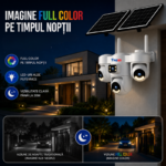Vedere nocturnă Full Color a camerei de supraveghere WiFi solare Taggo 16MP