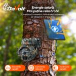 Camera DaVolt Vexa S1 alimentată de panoul solar care reîncarcă bateria