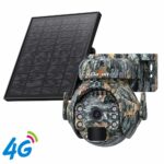 DaVolt Vexa S1, cameră 4G solară PTZ cu carcasă camuflaj și panou solar