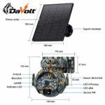 Dimensiuni DaVolt Vexa S1: panou solar 168 × 183 mm, cameră 136 × 142 mm, componente principale