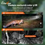 Vedere nocturnă color cu lumină vizibilă și vedere nocturnă IR cu LED-uri invizibile 940 nm la DaVolt Vexa S1