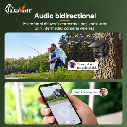 Audio bidirecțional la DaVolt Vexa S2: vorbești prin cameră direct din aplicație