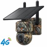 DaVolt Vexa S2, cameră 4G solară PTZ cu două antene, carcasă camuflaj și panou solar
